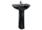 Умывальник "Престиж", с пьедесталом Престиж, черный, Стандарт "Оскольская керамика" (г.Старый Оскол)