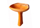 Умывальник "Растреск" с пьедесталом, оранжевый "Фаянс" (г.Смоленск)