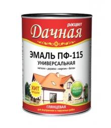 Эмаль ПФ-115 Расцвет ДАЧНАЯ Голубика (голубая) 2,7кг (2900) 6шт/уп**