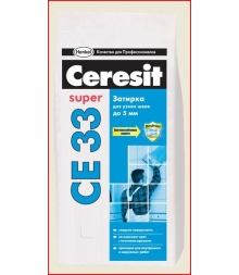 Затирка "Ceresit" СЕ 33 голубой 82 2кг (мешок) 9шт/уп**