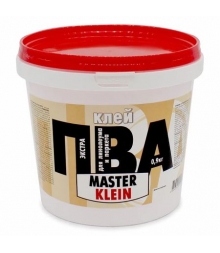 Клей ПВА "Maser Klein" для линолеума и паркета 0,9кг 9шт/уп
